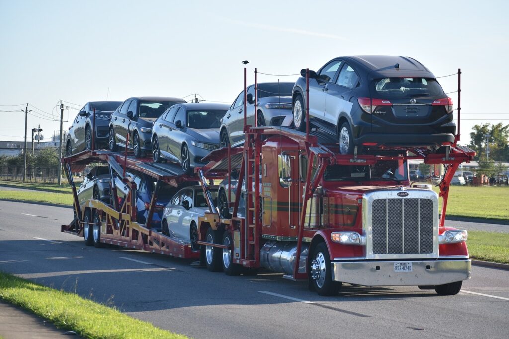 car carrier trailer, truck, road-6839728.jpg